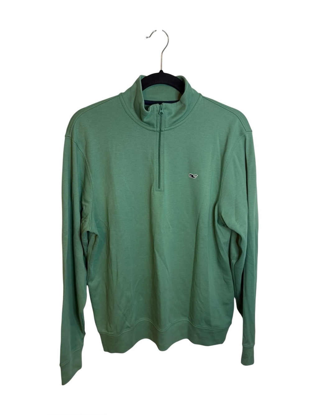 Vineyard Vines Men’s Green Cotton Quarter Zip